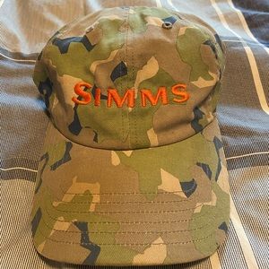 Simms Camo Velcro Adjustable Hat